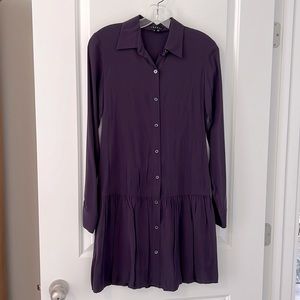 Theory button down dress